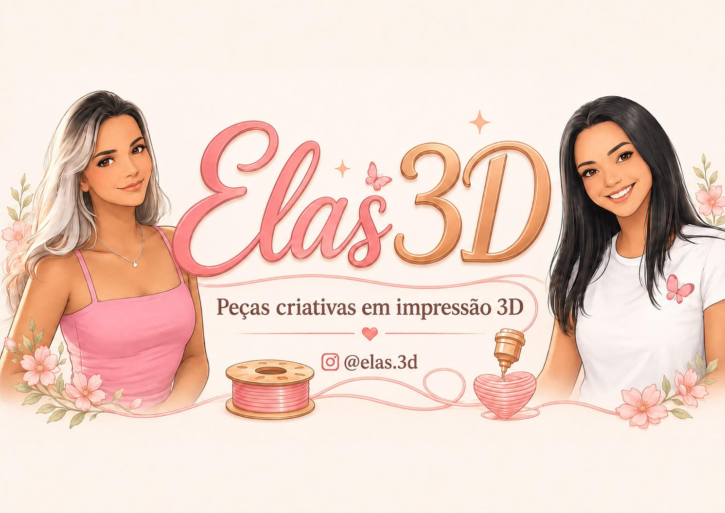 Elas 3D — peças criativas em impressão 3D